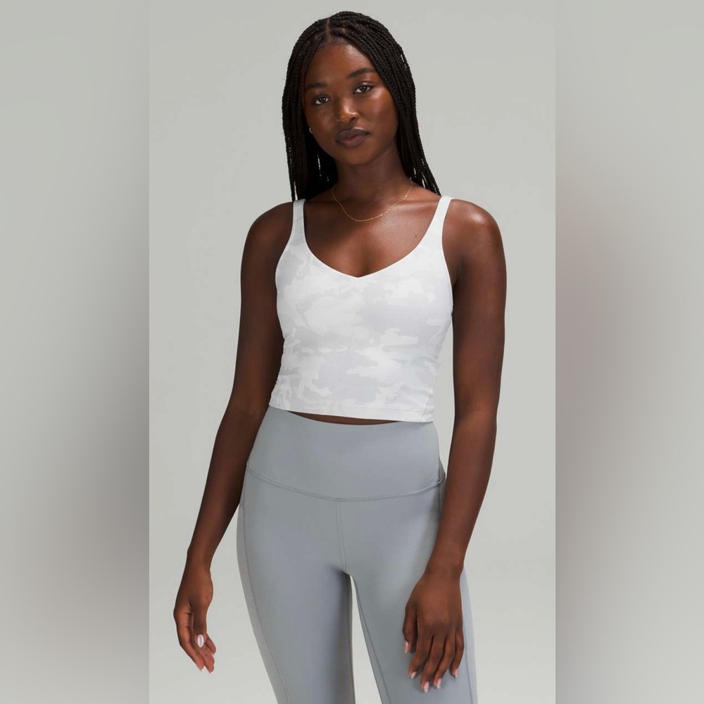 NWT Lululemon Align Tank - Incognito Camp Alpine White Multi - Size 10